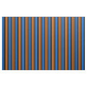 Blau Orange Blau Vertikale Streifen Design Stoff (Yard (91,4 cm))