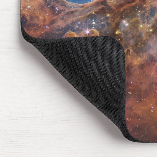 Blau/Orange Carina Nebula | JWST Mousepad (Ecke)