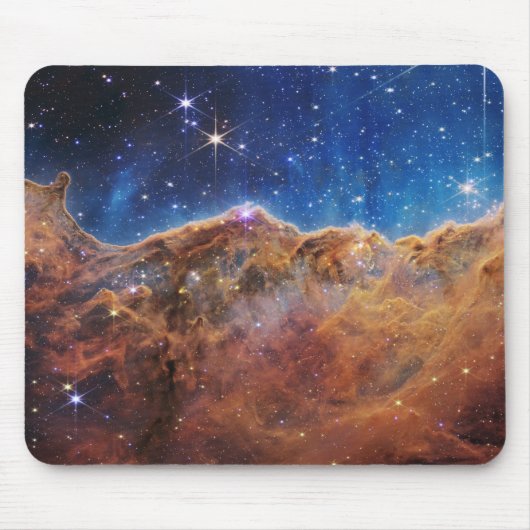 Blau/Orange Carina Nebula | JWST Mousepad (Vorne)