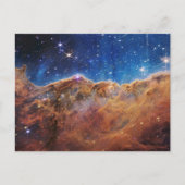 Blau/Orange Carina Nebula | JWST Postkarte (Vorderseite)