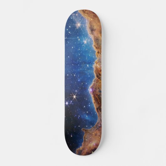 Blau/Orange Carina Nebula | JWST Skateboard (Vorderseite)