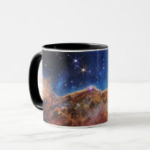 Blau/Orange Carina Nebula | JWST Tasse (Vorderseite Links)