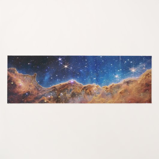 Blau/Orange Carina Nebula | JWST Yogamatte (Vorderseite (Horizontal))