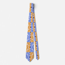 Blau Orange Geometrisches Muster
