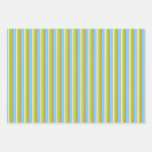 Blau, orange, grüne Koordination von Dinosaurier Geschenkpapier Set (Vorderseite 2)