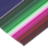 Blau, Orange, Hot Pink, grüne mexikanische Sarapie Tischdecke (Schrägansicht)