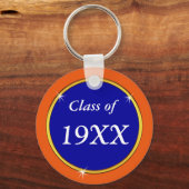 Blau, Orange, Klassenfavoriten oder FARBE ändern Schlüsselanhänger (Rückseite)