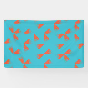Blau, orange, lebhaft, trendig geometrisch banner