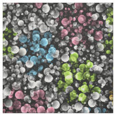 Blau Orange Pink Lime Green Polka Dots Muster Stoff (Muster)