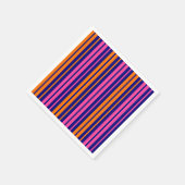 Blau Orange Pink Vertikale Streifen Design Serviette (Ecke)