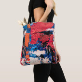 Blau, Orange, Rot und Schwarz Tasche (Von Nahem)