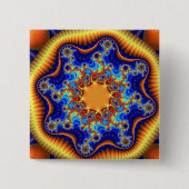 Blau, orange und gelb button (Vorderseite)