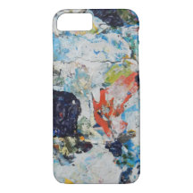 Blau, Orange und Weiß