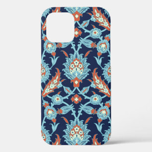 Blau Orange Weiß Türkisches Orientalisches Blumenm Case-Mate iPhone Hülle