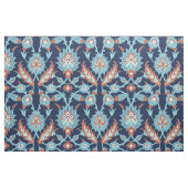 Blau Orange Weiß Türkisches Orientalisches Blumenm Stoff (Fat Quarter (45,7 x 55,9 cm))