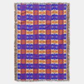 Blau Orange Yellow Red Decke (Vorderseite Vertikal)