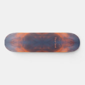 Blau-orangefarbenes Design Skateboard (Horizontal)