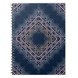 Blau-orientalische Ornamente. Notizblock