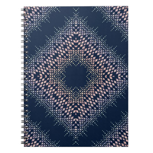 Blau-orientalische Ornamente. Notizblock (Vorderseite)