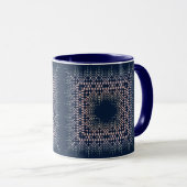 Blau-orientalische Ornamente. Tasse (VorderseiteRechts)