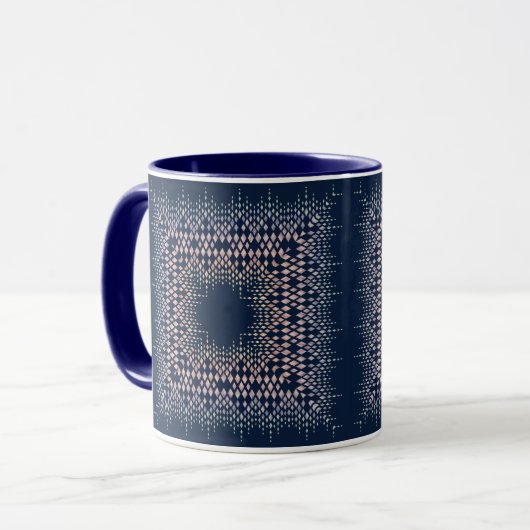 Blau-orientalische Ornamente. Tasse (Vorderseite Links)