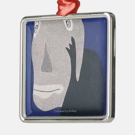 Blau Ornament Aus Metall (Links)