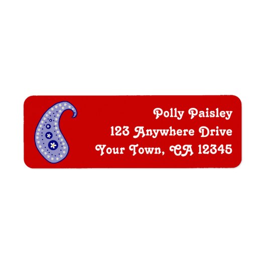 Blau Paisley (Vorne)