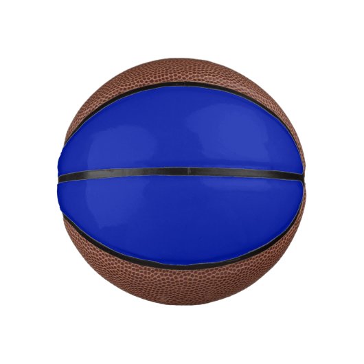 Blau (Pantone) (Vollfarbe) Mini Basketball (Vorderseite)