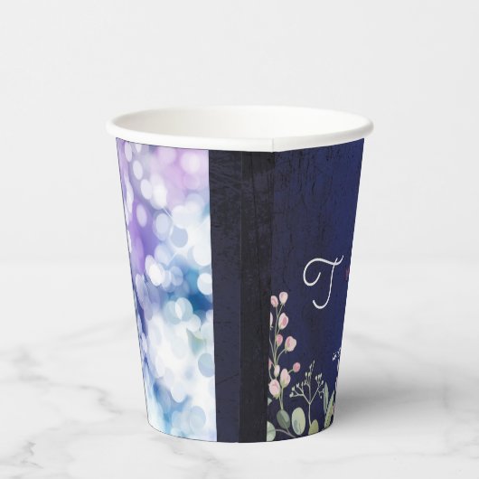 Blau Pappbecher (Rechts)