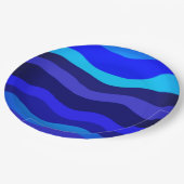 BLAU PAPPTELLER (Schrägansicht)