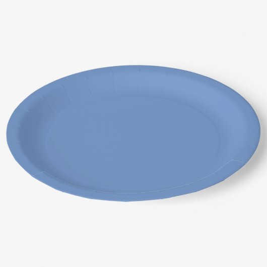 Blau pappteller (Schrägansicht)