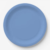 Blau pappteller (Vorderseite)