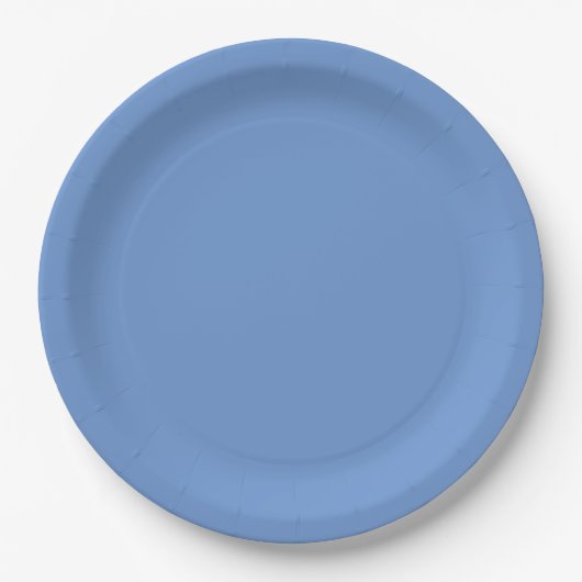 Blau  pappteller (Vorderseite)