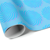 Blau Pastellrosa Abstrakt Geschenkpapier (Rolleneckpunkt)