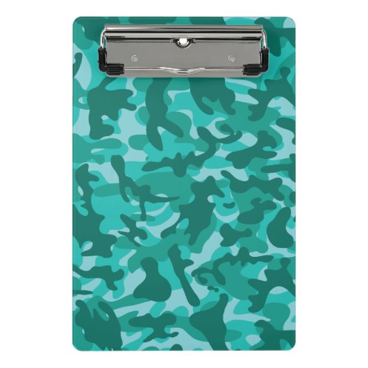 Blau Persisch Tarnmuster Mini Klemmbrett (Vorderseite)
