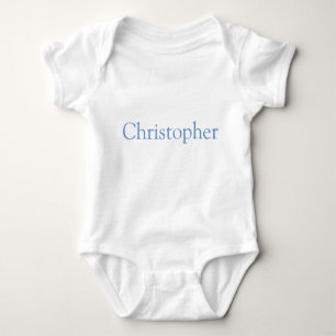 Blau Personalisiert Baby Strampler