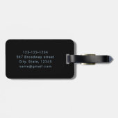 Blau Personalisiert Name der Mann der Mythos der L Gepäckanhänger (Rückseite horizontal)