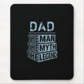 Blau Personalisiert Name der Mann der Mythos der L Mousepad (Vorne)