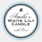 BLAU | PERSONALISIERTER SOAP & CANDLE STICKER (Vorderseite)