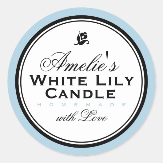 BLAU | PERSONALISIERTER SOAP & CANDLE STICKER (Vorderseite)