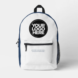 Blau | Personalisiertes Firmenlogo und Text Bedruckter Rucksack