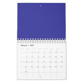 Blau (Pigment) (feste Farbe) Kalender (Feb 2027)