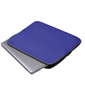 Blau (Pigment) (feste Farbe) Laptopschutzhülle (Vorne Knopf)