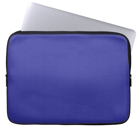 Blau (Pigment) (feste Farbe) Laptopschutzhülle (Vorderseite)