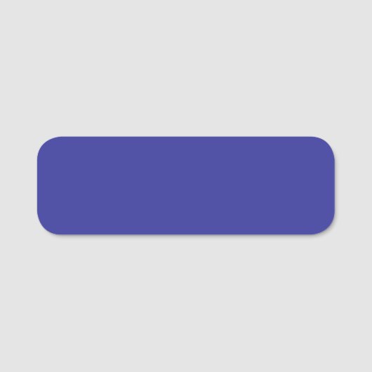 Blau (Pigment) (feste Farbe) Namensschild (Vorderseite)