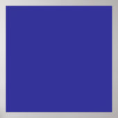 Blau (Pigment) (feste Farbe) Poster (Vorne)