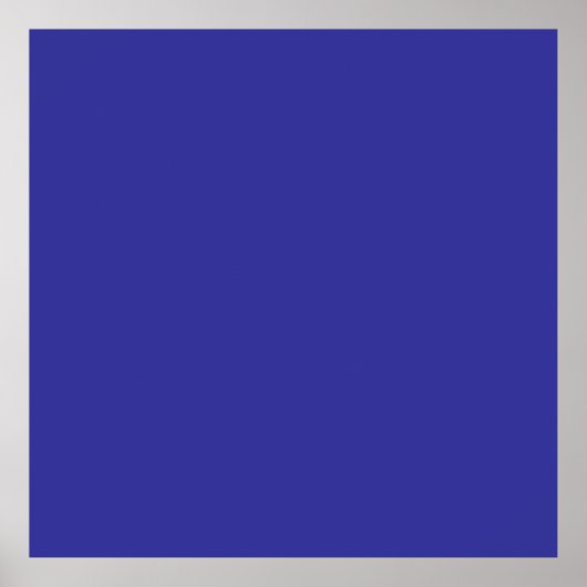 Blau (Pigment) (feste Farbe) Poster (Vorne)