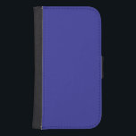 Blau (Pigment) (feste Farbe) Galaxy S4 Geldbeutel Hülle<br><div class="desc">Blau (Pigment) (feste Farbe)</div>