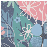 Blau Pink Abstrakt Stoff (Muster)