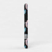 Blau-Pink-Doodle-Blätter Personalisiert Case-Mate iPhone Hülle (Hinten/Rechts)